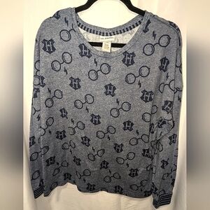 HARRY POTTER Pajama Sweater Top EUC